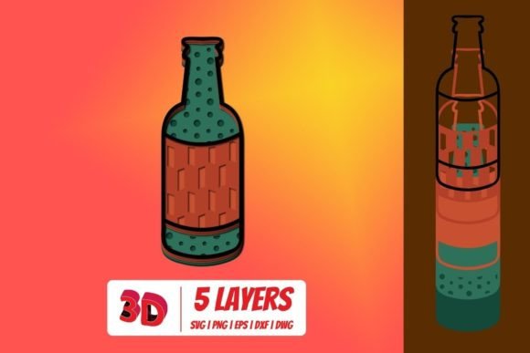 3D Bottle SVG: A Versatile Shape for Crafters and Handmade Sellers