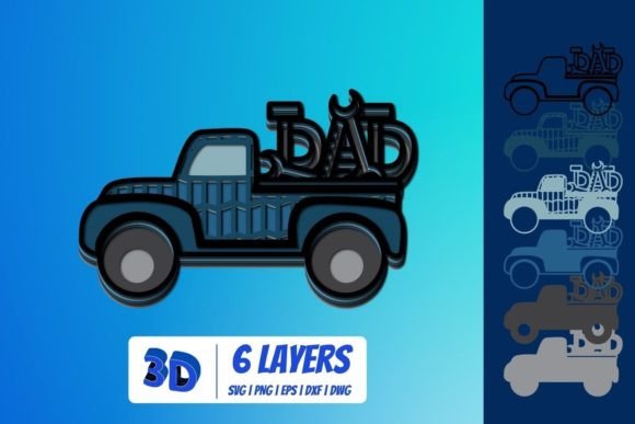 3D Fathers Day Truck SVG: A Bold Visual for Lifestyle and Seasonal Content