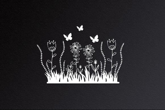 3D SVG Flower Garden Papercut – A Versatile Graphic for Local Brand Craft