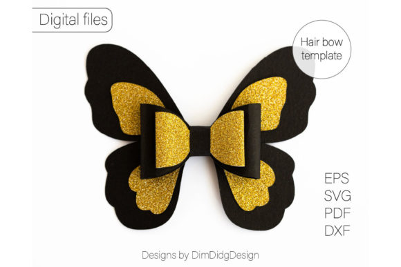 3D SVG Hair Bow Design for Versatile Branding and Craft Projects