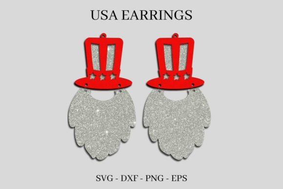 4th of July Earrings SVG: A 3D Design for Independence Day Projects