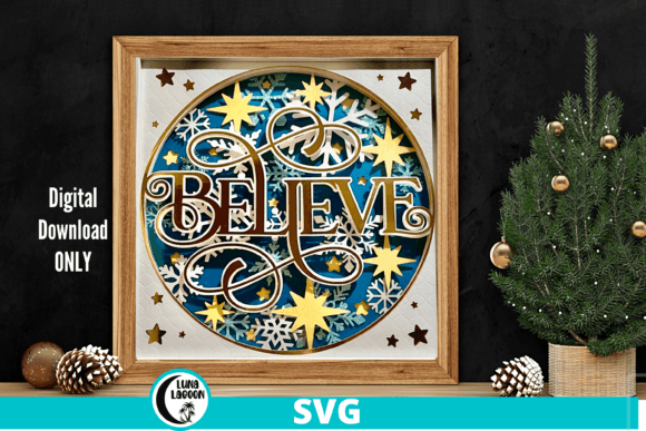 Believe Christmas: A 3D SVG Design for Festive Web & Editorial Magic