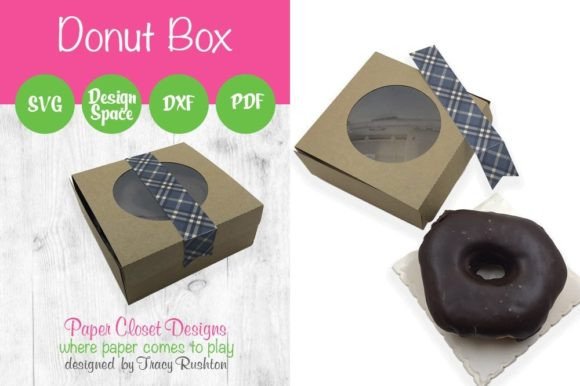 Donut Box 3D SVG – Sweet, Festive, and Perfect for Gift Boxes