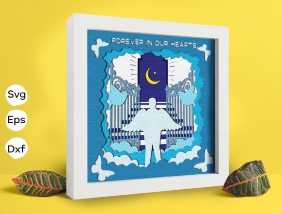 h1Memorial Papercut Light Box – 3D SVG Shadow Box Design for Digital Sellers/h1