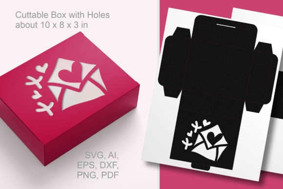 Heart N Envelope Rectangular Favor Box – A 3D SVG Shape for Creative Sellers