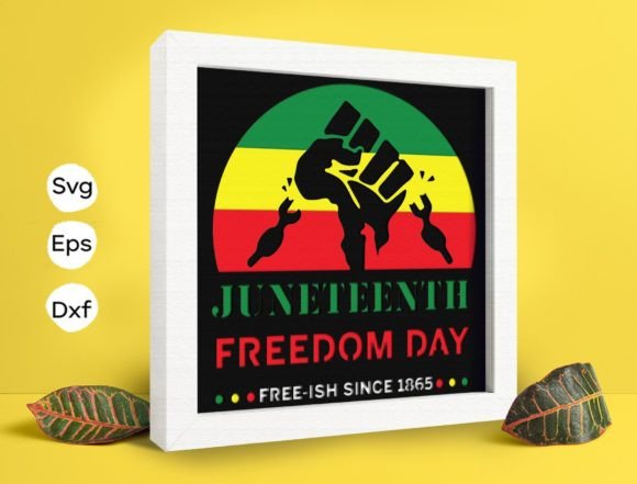 Juneteenth Papercut Light Box: A 3D SVG Shadow Box for Bold Editorial Design