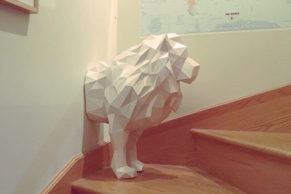 Lion Through the Wall 3D SVG: A Wildly Creative Branding Asset for Local Businesses