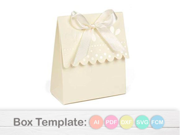 Little Bag. Favor Box Template: A 3D SVG Design for Versatile Branding