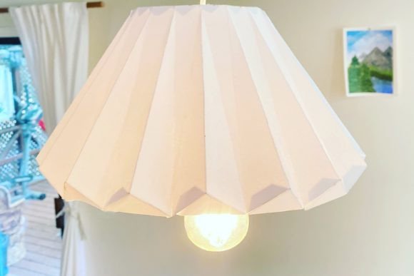 Origami Lampshades: 3D SVG Home Décor Design for Modern Branding