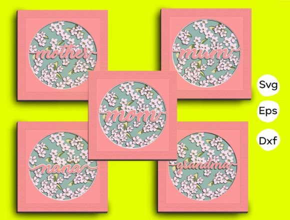 Peach Blossom Papercut Light Box 3D SVG for Shadow Boxes