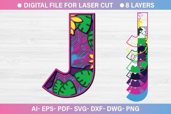 Summer Letter J Paper Cut SVG: A Crafty Graphic Touch for Local Business Branding
