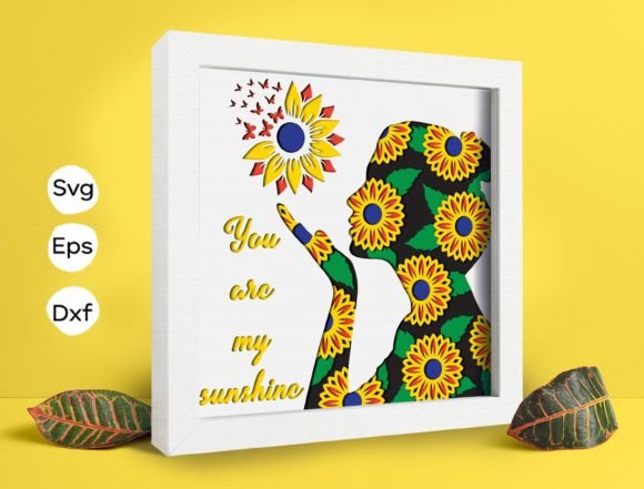 You Are My Sunshine Papercut Light Box – 3D SVG Shadow Box for Creative Sellers